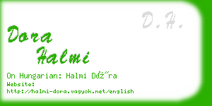 dora halmi business card